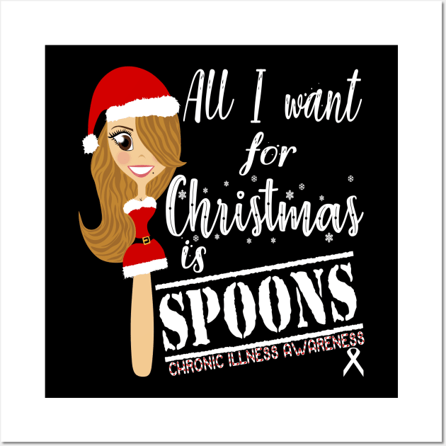 Spoonie christmas wishes! Wall Art by spooniespecies